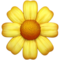 Blossom emoji on Apple